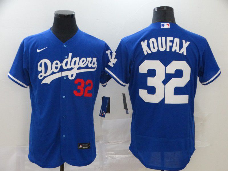 Men Los Angeles Dodgers #32 Koufax Blue Nike Elite MLB Jerseys->los angeles dodgers->MLB Jersey